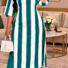 Robe longue rose vif volants grande taille été thumb 14