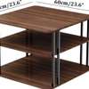 Table basse  bois foncé avec 3 niveaux thumb 0