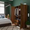 Armoire bois chêne 3 tiroirs portes battantes thumb 2