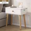 Table de chevet bois clair 1 tiroir blanc thumb 2