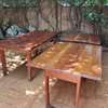 Lot de 6 tables en bois thumb 1