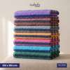 serviettes de bain 100x180 cm coton rose thumb 1