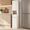 ARMOIRE DE RANGEMENT MURAL MARRON ET BLANC thumb 2