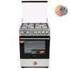 CUISINIERE ASTECH 4FEUX 60X60 + FOUR A GAZ FULL OPTION GRIS thumb 5