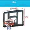 PANIER DE BASKET-BALL MURAL AVEC PANNEAU ARRIÈRE ROBUSTE thumb 0