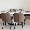 Table à manger design + 6 chaises en cuir — Comme neuve thumb 0