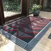 Tapis d'entrée caoutchouc noir rouge antidérapant thumb 0