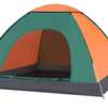 Tente camping 2 places dôme vert et orange imperméable thumb 0