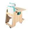 Chaise enfant IMC ergonomique tablette bleu harnais réglable thumb 2