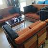 Magnifique salon moderne 7 places avec table basse en verre thumb 0