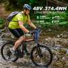 Varun vélo électrique pliant 26 noir rouge batterie amovible thumb 3