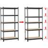 Étagère métallique 4 plateaux gris pour garage thumb 2