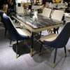 F6031 ensemble table 150cm + 6 chaises bois chromé thumb 5