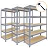 Étagère métallique 4 plateaux gris pour garage thumb 4