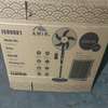 Ventilateur sur pied solaire blanc hauteur ajustable thumb 1