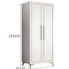 Armoire blanche 2 place avec miroirs et pieds bois thumb 0