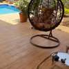 Fauteuil suspendu rotin  avec coussins thumb 2