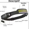 Akko Star - Lampe frontale LED à capteur, Batterie lithium thumb 14