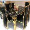 F6031 ensemble table 150cm + 6 chaises bois chromé thumb 6