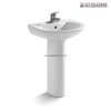 Lavabo colonne blanc céramique design moderne thumb 0