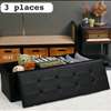 Pouf de rangement 3 places similicuir thumb 2