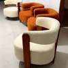 Fauteuil design moderne en tissu bouclet 4 places thumb 0