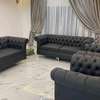 Canapé cuir synthétique beige 3 places ergonomique thumb 1