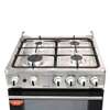 CUISINIERE ASTECH 4FEUX 60X60+FOUR A GAZ FULL OPTION GRIS thumb 1