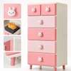 Commode de rangement enfant 6 tiroirs Lapin thumb 0
