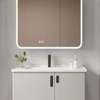 Meuble salle de bain miroir robinet noir thumb 3