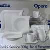 Ernesto service table porcelaine blanche motifs délicats thumb 4
