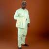 Boubou homme blanc brodé taille unique léger thumb 7