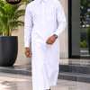 Qamis Col chemise manches poignets avec pantalon thumb 3