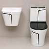 Ensemble toilette et lavabo blanc design moderne thumb 4