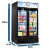 REFRIGERATEUR 700LITRES ROCH VERTICAL 2PORTES VITRINE thumb 1