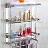 Étagère murale inox 3 niveaux avec porte-serviettes thumb 4
