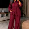 Robe longue rose vif volants grande taille été thumb 11
