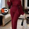 Robe longue rose vif volants grande taille été thumb 7