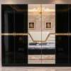 CHAMBRE A COUCHER 6BATTANTS 5PIECES NOIR BLANC 2005 thumb 0