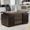 Bureau  140cm Noir Doré Design Contemporain thumb 0