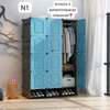 Armoire de rangement 3 battants en plastique thumb 1