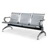 Banc 3 places métal gris argenté design moderne thumb 1