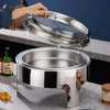 Chafing Dish Inox Rond avec Couvercle Verre thumb 3