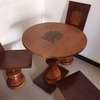 TABLE RONDE BOIS MASSIF - x3 CHAISES thumb 1