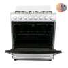 CUISINIERE ASTECH 6FEUX 80X60 A GAZ AVEC FOUR A GAZ INOX thumb 1
