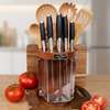 HX Kitchen H28-01 ensemble couteaux et ustensiles bois thumb 0
