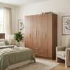 Armoire 4 portes bois naturel chêne clair moderne thumb 2