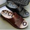 ECCO Mule Ouverte Cuir Noir et Marron Antidérapante thumb 2