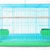 Cage oiseaux grande taille bleu vert perchoir bois thumb 0
