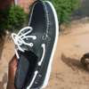 Chaussures bateau marron semelle blanche antidérapante thumb 3